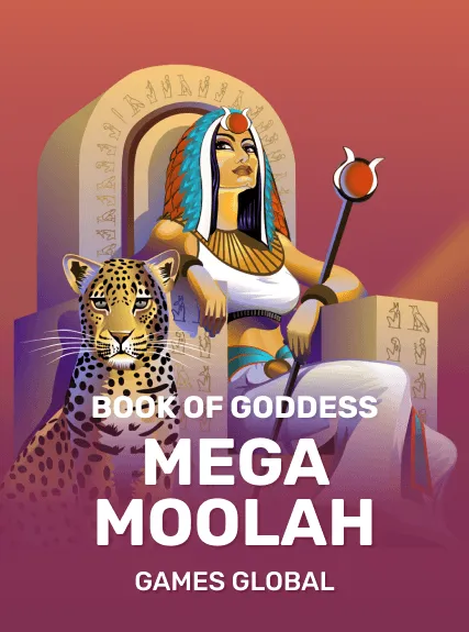 Book of Goddess Mega Moolah game tile