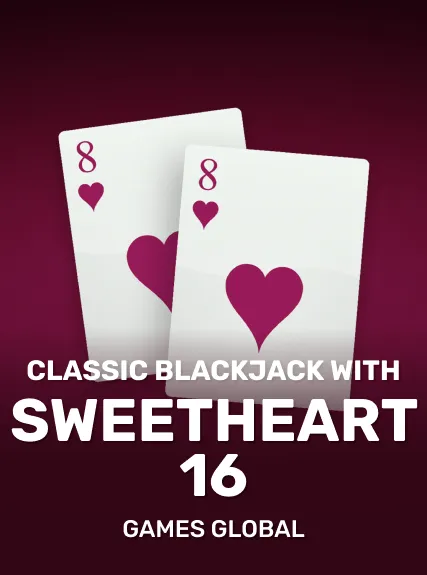 Classic Blackjack with Sweetheart 16 game tile