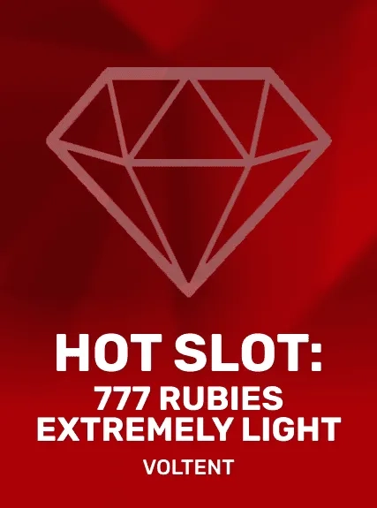Hot Slot: 777 Rubies Extremely Light game tile
