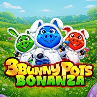 3 Bunny Pots Bonanza game tile