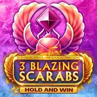 3 Blazing Scarabs Hold and Win game tile