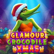 Glamour Crocodile Christmas game tile