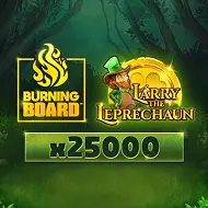 Larry the Leprechaun Burning Board game tile