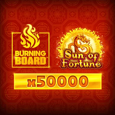 Sun of Fortune Burning Board game tile
