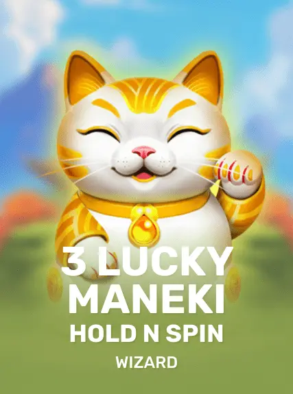 3 Lucky Maneki Hold n Spin game tile
