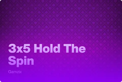 3x5 Hold The Spin