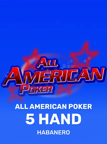 All American Poker 5 Hand game tile