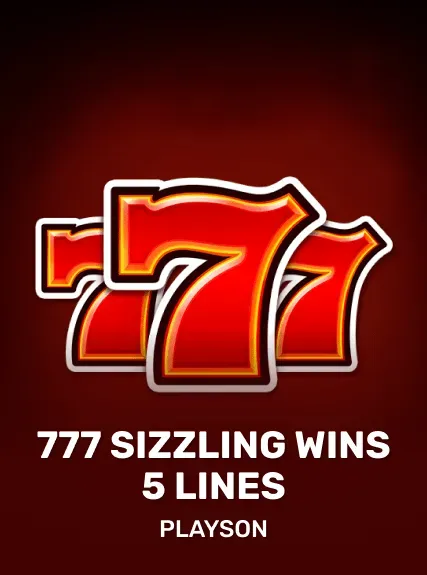 777 Sizzling Wins: 5 lines game tile