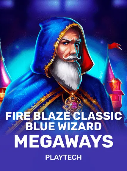 Fire Blaze Classic Blue Wizard Megaways game tile