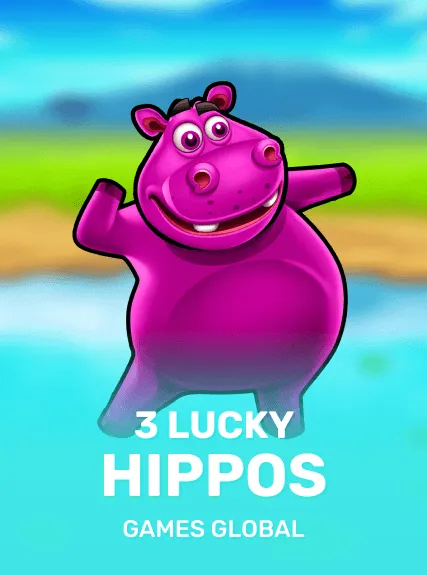 3 Lucky Hippos game tile