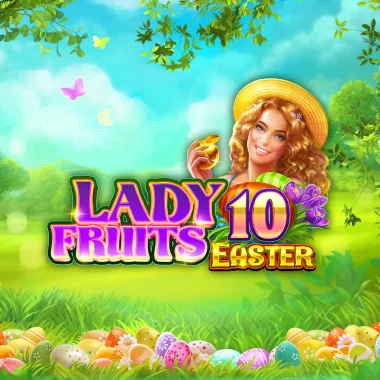 Lady Fruits 10 Easter game tile