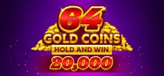 64 Gold Coins Hold and Win 20,000 game tile