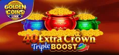 40 Extra Crown Triple Boost Golden Coins Link game tile