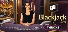 Blackjack Throne game tile