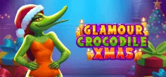 Glamour Crocodile Christmas game tile