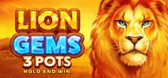 Lion Gems 3 Pots: Hold and Win game tile
