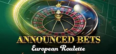 European Roulette. Announced Bets game tile