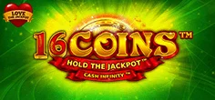 16 Coins Love the Jackpot game tile