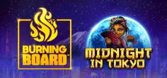 Midnight in Tokyo Burning Board game tile