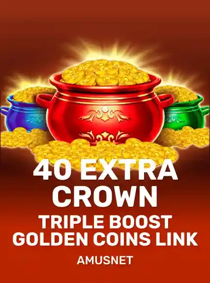 40 Extra Crown Triple Boost Golden Coins Link game tile