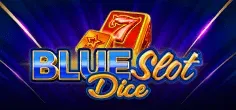 Blue Slot Dice game tile