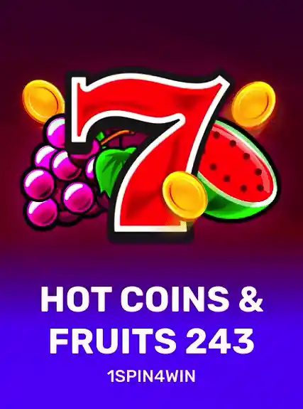 Hot Coins & Fruits 243 game tile