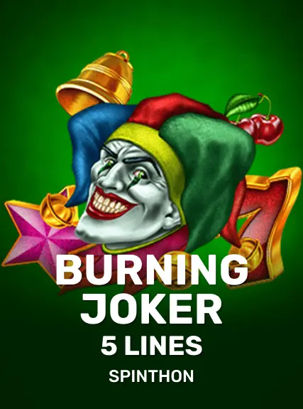 Burning Joker 5 lines game tile
