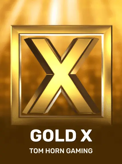 Gold X game tile