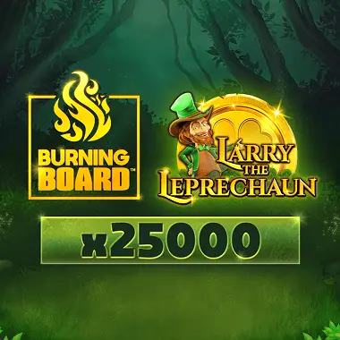 Larry the Leprechaun Burning Board game tile