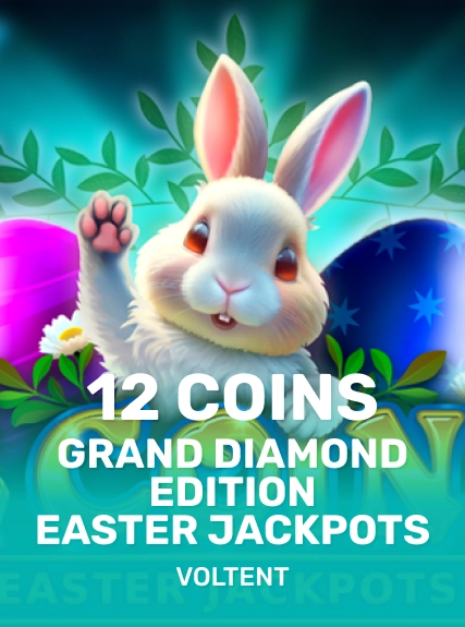 12 Coins Grand Diamond Edition Easter Jackpots game tile