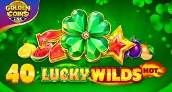 40 Lucky Wilds Hot Golden Coins Link game tile