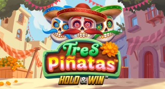 Tres Pinatas Hold & Win game tile