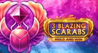 3 Blazing Scarabs Hold and Win game tile