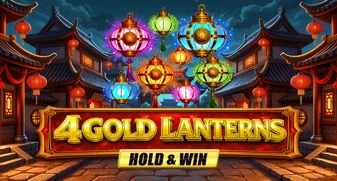 4 Gold Lanterns Hold & Win game tile