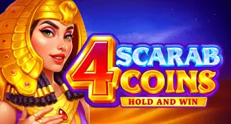 4 Scarab Coins: Hold and Win game tile