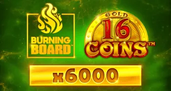 16 Coins Gold Burning Board game tile