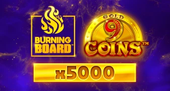 9 Coins Gold Burning Board game tile