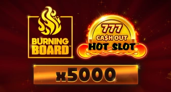 Hot Slot: 777 Cash Out Burning Board game tile