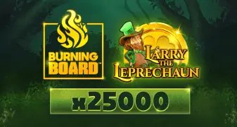Larry the Leprechaun Burning Board game tile