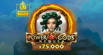 Power of Gods: Medusa Burning Board game tile