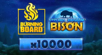Sizzling Kingdom: Bison Burning Board game tile