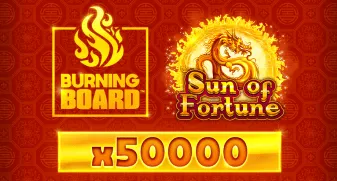 Sun of Fortune Burning Board game tile