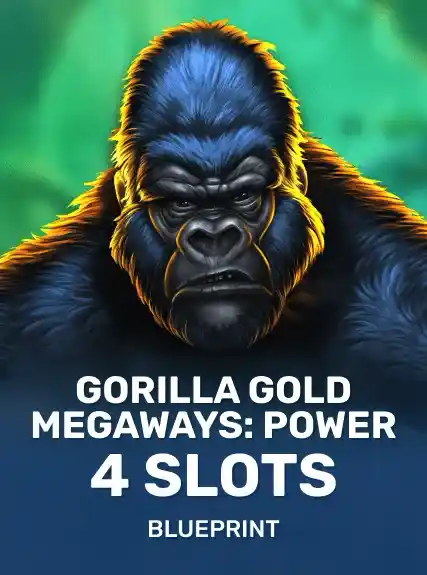 Gorilla Gold Megaways: Power 4 slots game tile