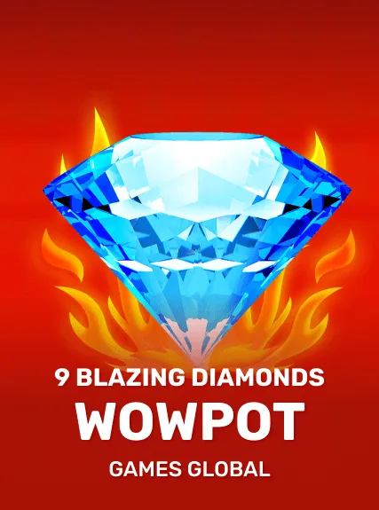 9 Blazing Diamonds WOWPOT game tile