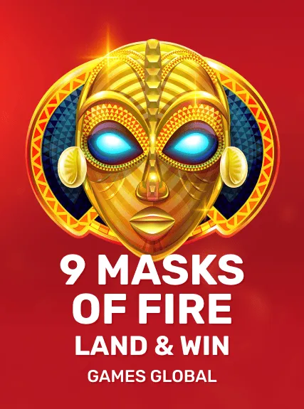 9 Masks of Fire Land & Win game tile