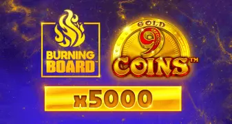 9 Coins Gold Burning Board game tile