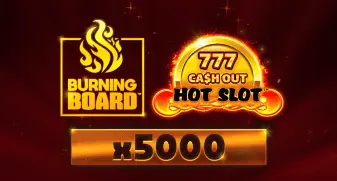 Hot Slot: 777 Cash Out Burning Board game tile