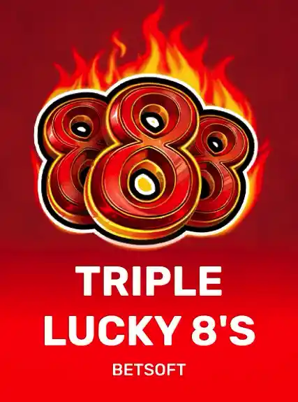 Triple Lucky 8’s game tile
