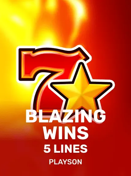 Blazing Wins: 5 lines game tile