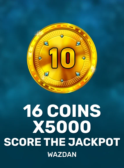 16 Coins x5000 Score the Jackpot game tile